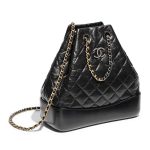 Chanel Gabrielle Backpack in Aged Calfskin Quilted Leather-Black