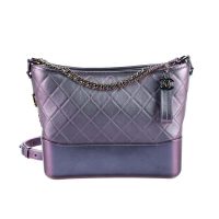 Chanel Gabrielle Hobo Medium Bag in Goatskin with Gold Silver-tone Metal