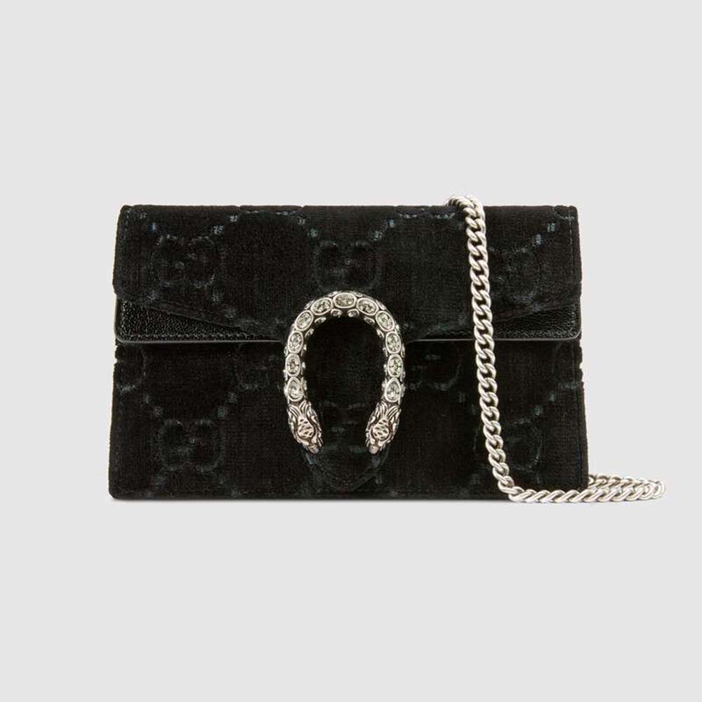 AAA Fake Gucci GG Women Dionysus GG Velvet Super Mini Bag - Image 3