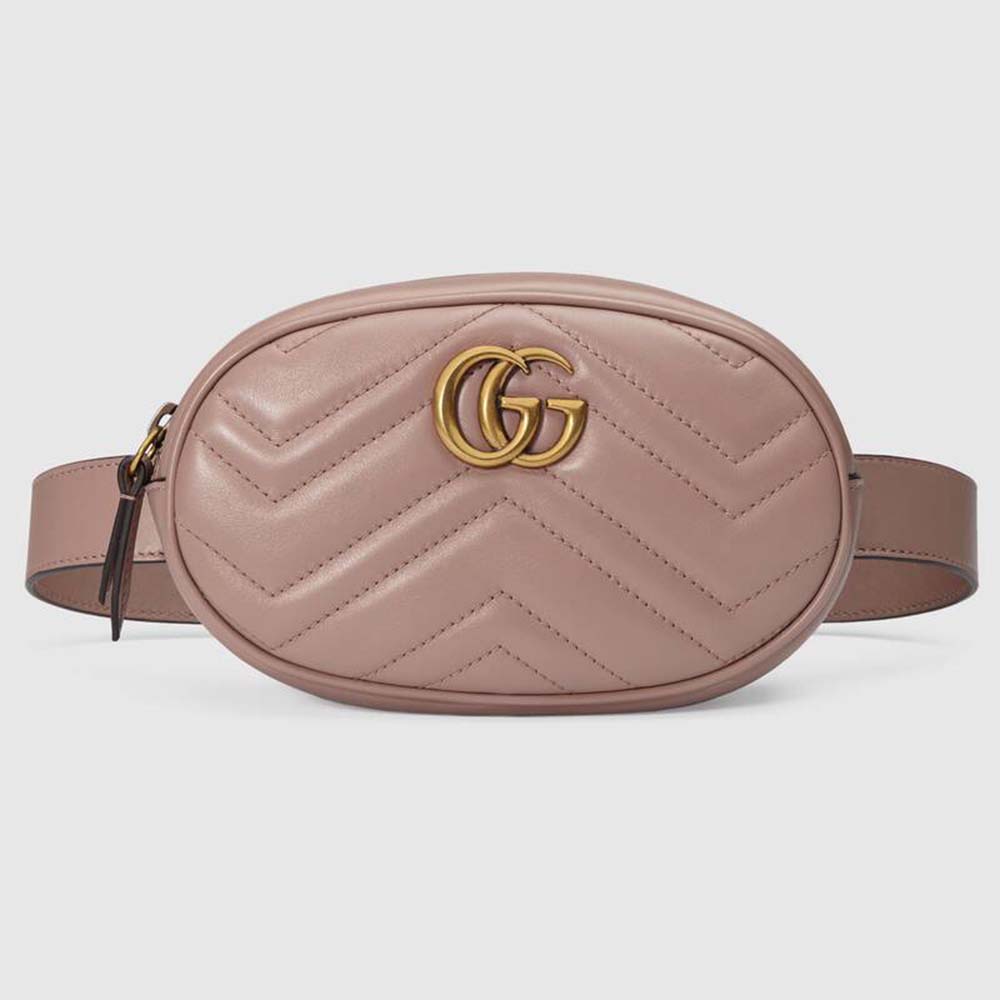 1:1 Quality Dupe Gucci GG Unisex GG Marmont Matelassé Leather Belt Bag - Image 5