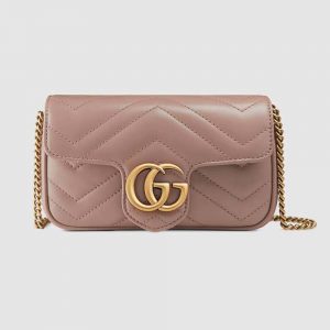 Gucci GG Women GG Marmont Matelassé Leather Super Mini Bag