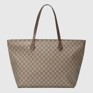 Gucci GG Women Ophidia GG Medium Tote-Brown