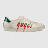 Gucci Men's Ace Sneaker with Gucci Blade-Green