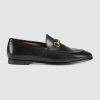 Gucci Women Gucci Jordaan Leather Loafer 1.27cm Heel-Black