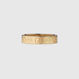 Gucci Women Lcon Thin Band Jewelry Gold