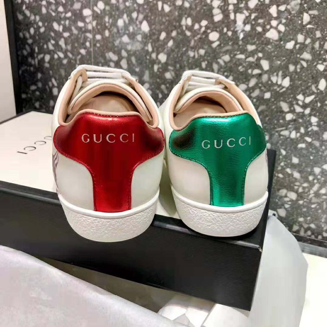 Gucci Women's Ace Sneaker with Mystic Cat Crafted in White Leather - Image 8