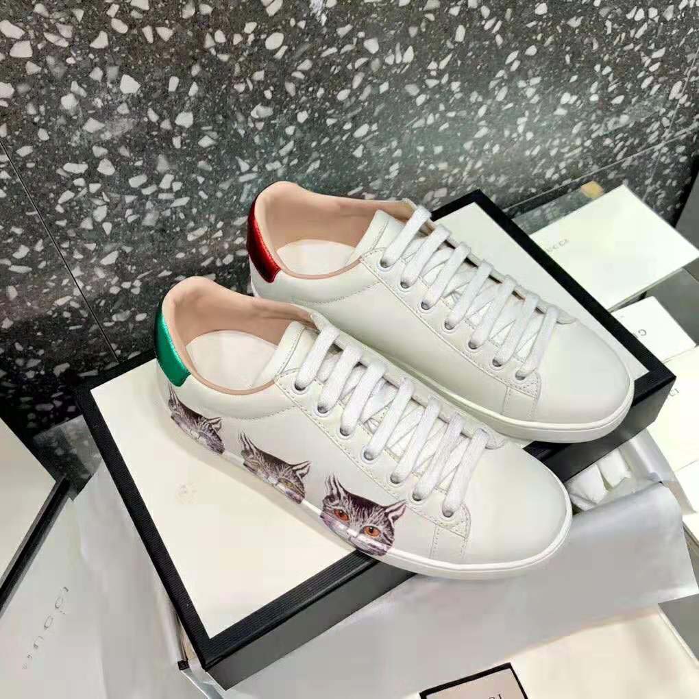 Gucci Women's Ace Sneaker with Mystic Cat Crafted in White Leather - Image 7