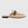 Gucci Women's Princetown Canvas Slipper 1cm Heel-Sandy