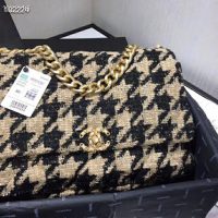 Chanel Women19 Maxi Flap Bag-Black and Sandy (1)