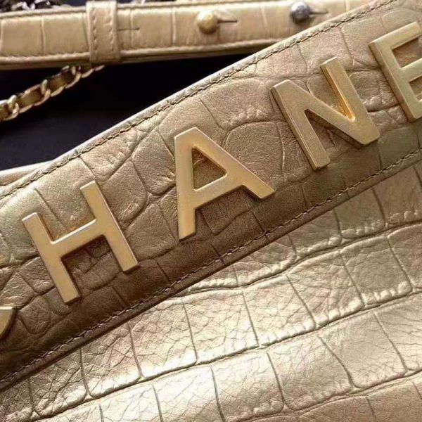 Chanel Women Chanel’s Gabrielle Large Hobo Bag-Gold (4)