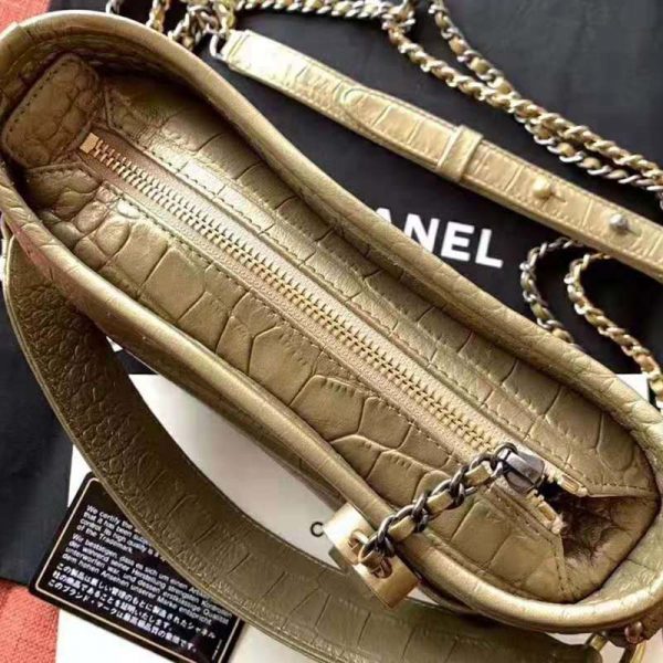 Chanel Women Chanel’s Gabrielle Large Hobo Bag-Gold (6)