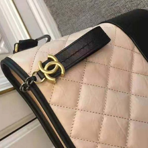 Chanel Women Chanel’s Gabrielle Large Hobo Bag in Calfskin Leather-Beige (8)
