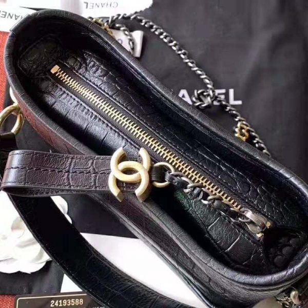 Chanel Women Chanel’s Gabrielle Small Hobo Bag-Black (10)