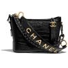 Chanel Women Chanel's Gabrielle Small Hobo Bag-Black