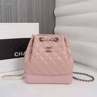 Chanel Women Chanel’s Gabrielle Small Hobo Bag in Aged Smooth Calfskin-Pink (1)