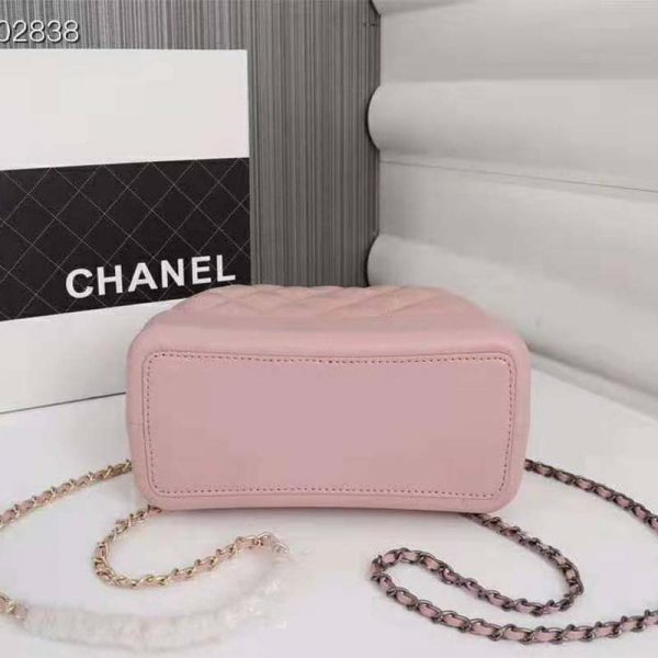 Chanel Women Chanel’s Gabrielle Small Hobo Bag in Aged Smooth Calfskin-Pink (5)