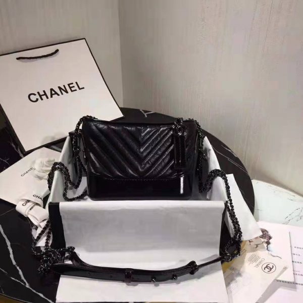 Chanel Women Chanel’s Gabrielle Small Hobo Bag in Aged and Smooth Calfskin-Black (3)
