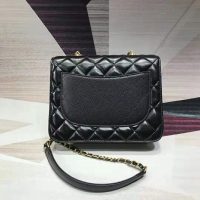 Chanel Women Flap Bag in Smooth Calfskin Leather-Black (1)