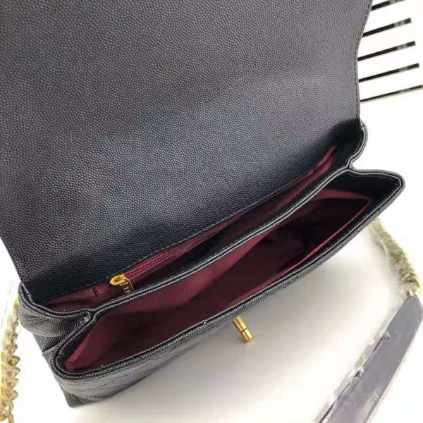 Chanel Women Flap Bag with Top Handle in Calfskin-Black (9)