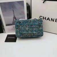 Chanel Women Mini Flap Bag in Tweeds & Fabrics-Blue (1)