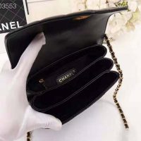 Chanel Women Organ Bag with Top Handle in Embossed Calfskin Leather-Black (1)