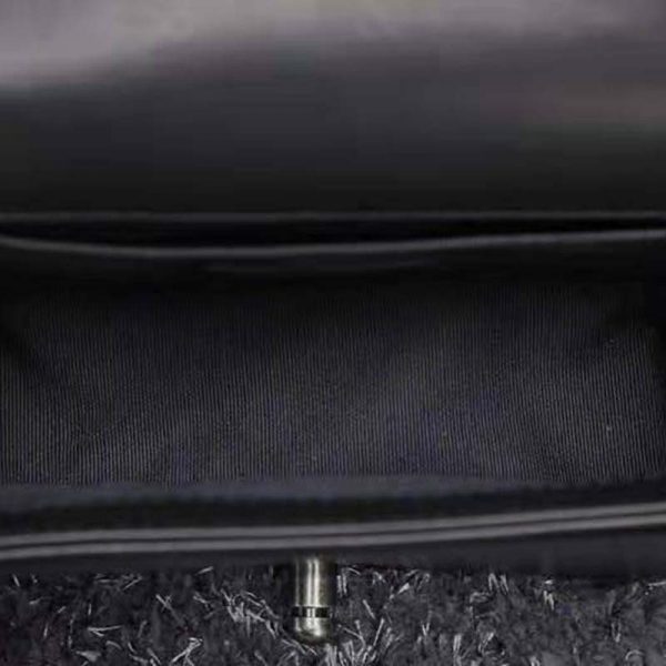 Chanel Women Small Boy Chanel Handbag in Calfskin Leather-Black (9)