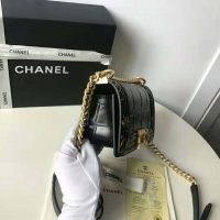 Chanel Women Small Boy Chanel Handbag in Crocodile Embossed Printed Leather (1)