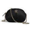 Chanel Women Small Camera Case in Lambskin Leather-Black
