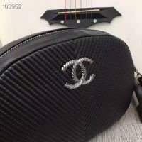Chanel Women Small Camera Case in Lambskin Leather-Black (1)