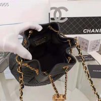 Chanel Women Small Camera Case in Lambskin Leather-Black (1)