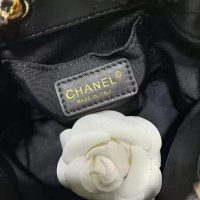 Chanel Women Small Drawstring Bag in Calfskin Leather-Black (1)