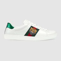 Gucci Men Ace Embroidered Sneaker with Embroidered Tiger Appliqué-White (1)