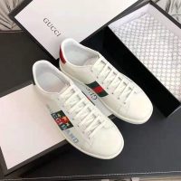 Gucci Unisex Ace Sneaker with Gucci Band-White (1)