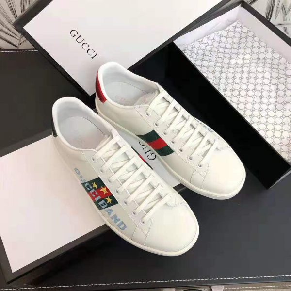Gucci Unisex Ace Sneaker with Gucci Band-White (2)