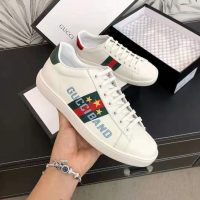 Gucci Unisex Ace Sneaker with Gucci Band-White (1)