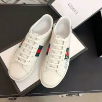 Gucci Unisex Ace Sneaker with Gucci Band-White (1)