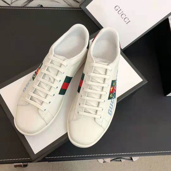 Gucci Unisex Ace Sneaker with Gucci Band-White (8)