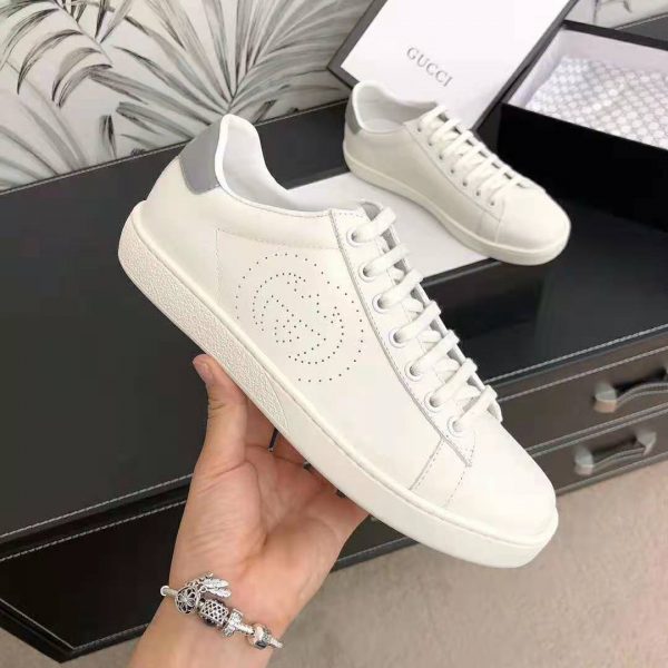 Gucci Unisex Ace Sneaker with Interlocking G-White (4)