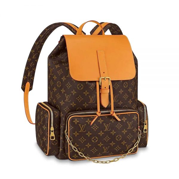 Louis Vuitton LV Men Backpack Trio in Monogram Canvas-Brown (1)