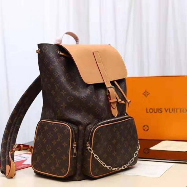 Louis Vuitton LV Men Backpack Trio in Monogram Canvas-Brown (4)