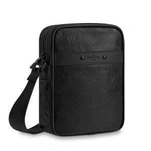 Louis Vuitton LV Men Danube PM in Monogram Shadow Cowhide-Black