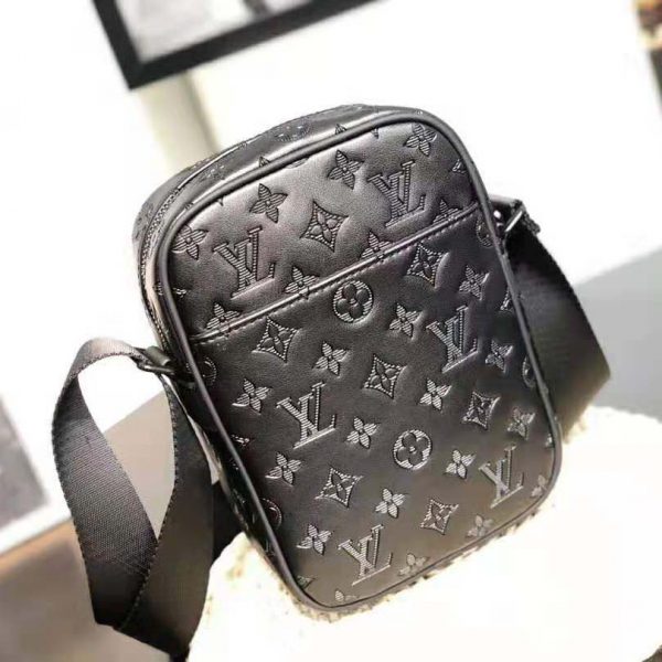 Louis Vuitton LV Men Danube PM in Monogram Shadow Cowhide-Black (5)