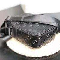 Louis Vuitton LV Men Danube PM in Monogram Shadow Cowhide-Black (1)