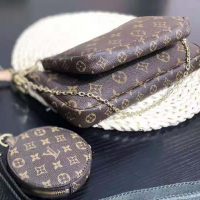 Louis Vuitton LV Women Multi-Pochette Accessoires Bag in Monogram Canvas-Brown (1)