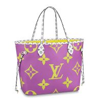 Louis Vuitton LV Women Neverfull MM Bag in Monogram Canvas-Pink (1)