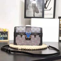 Louis Vuitton LV Women Trunk Clutch Bag with Monogram LV Pop Print-Blue (1)