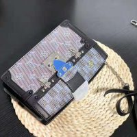 Louis Vuitton LV Women Trunk Clutch Bag with Monogram LV Pop Print-Blue (1)