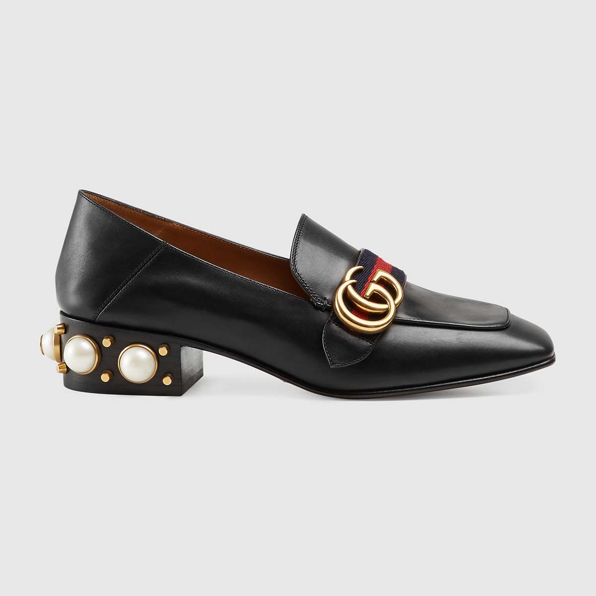 gucci_women_leather_mid-heel_loafer_with_blue_and_red_web-black_1__1 Gucci Women Leather Mid-Heel Loafer with Blue and Red Web-Black