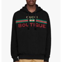 Gucci Men Gucci Boutique Print Sweatshirt – Black (6)