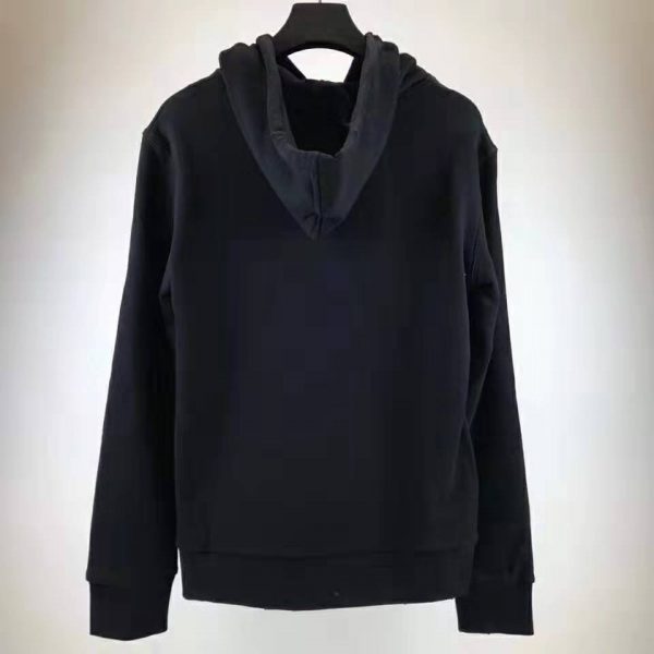 Gucci Men Oversize Sweatshirt with Gucci Logo in 100% Cotton-Black (5)